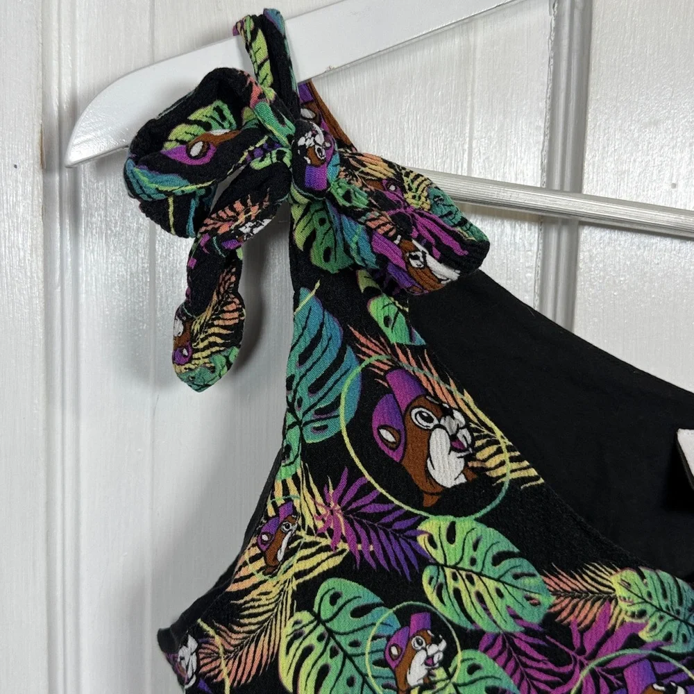 Bucee’s Women’s 2-Piece Short Tank Set in Flounce Palm Print W2209 Sz M